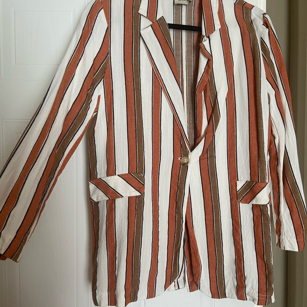 Dixie Linen blend blazer from Italy